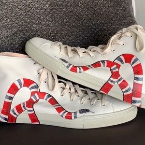 gucci kingsnake high tops